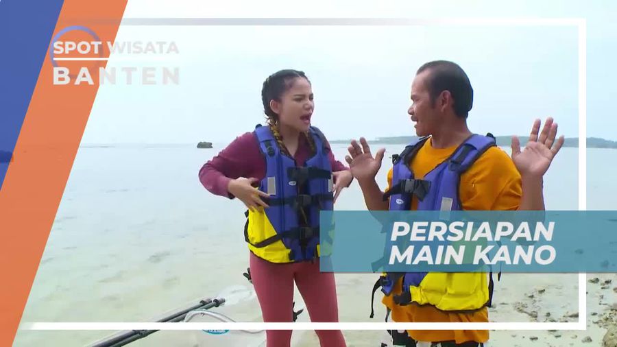 Persiapan Bermain Kano di Tanjung Lesung Banten