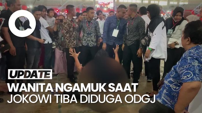 Wanita Ngamuk saat Jokowi Tiba di Acara Relawan, Bobby: Sudah Ditangani