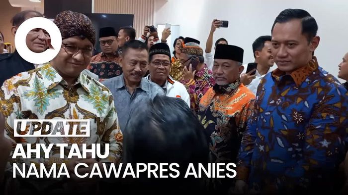 AHY Sudah Tahu Nama Cawapres Anies, Tapi Masih Dirahasiakan