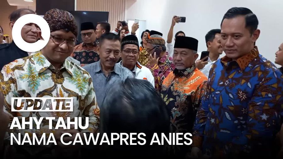 AHY Sudah Tahu Nama Cawapres Anies, Tapi Masih Dirahasiakan
