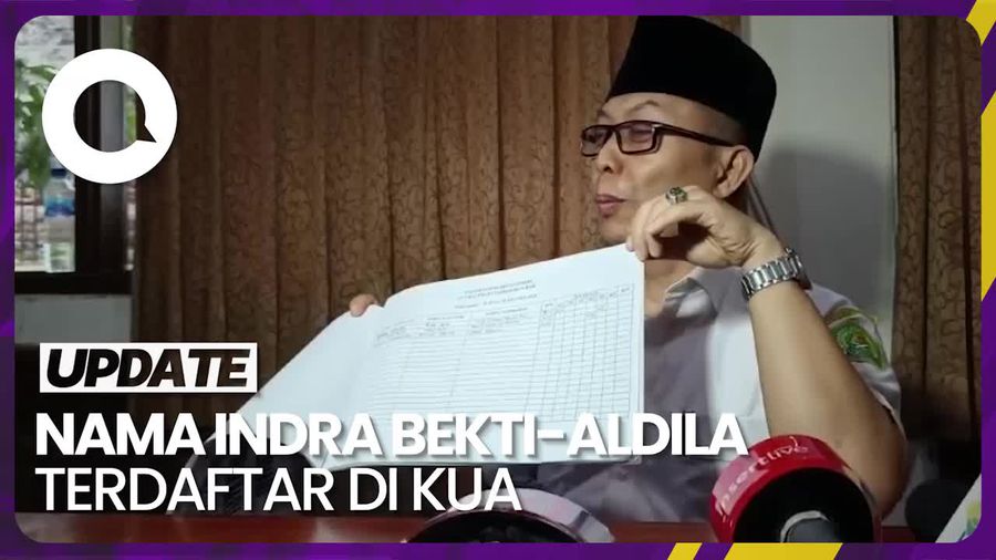 Nama Indra Bekti-Aldila Terdaftar di KUA Kebayoran Baru 25 Agustus