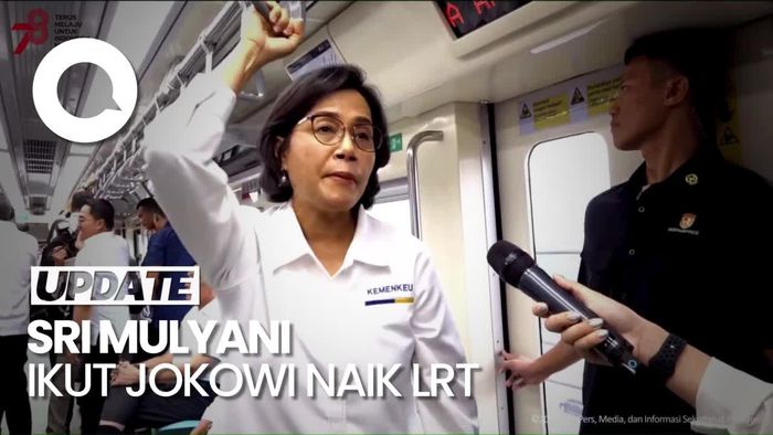 Sri Mulyani Deg-degan Jajal LRT Jabodebek