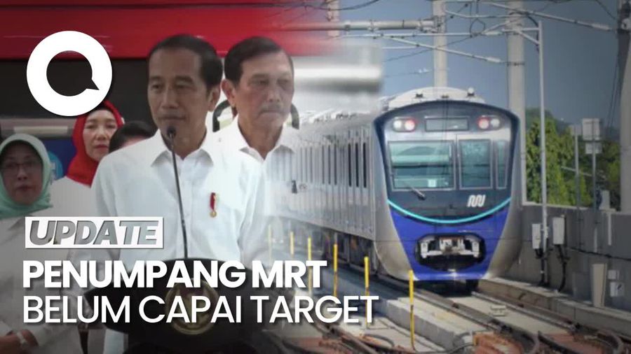 Jokowi Ungkap Jumlah Penumpang MRT Masih di Bawah Target