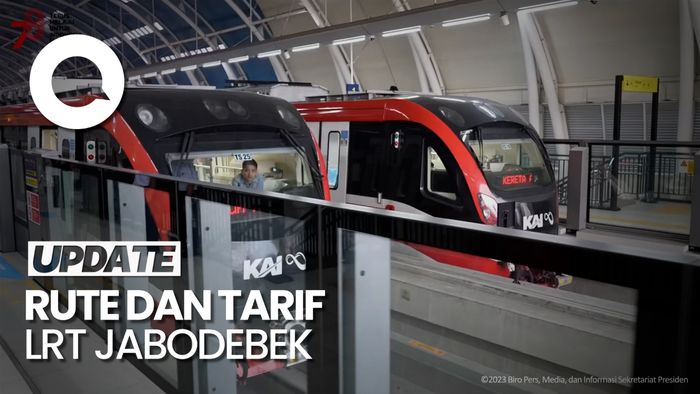 Bakal Diresmikan Jokowi, Berikut Daftar Rute dan Tarif LRT Jabodebek