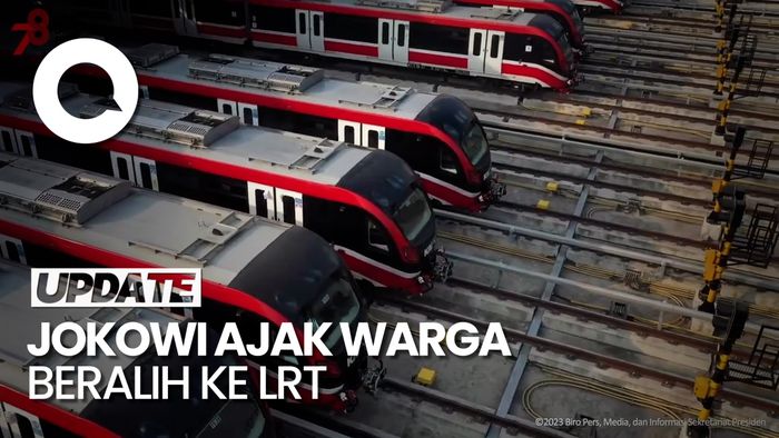 Jokowi Harap Masyarakat Naik LRT untuk Kurangi Macet dan Polusi