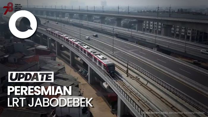 Jokowi Resmikan LRT Jabodebek