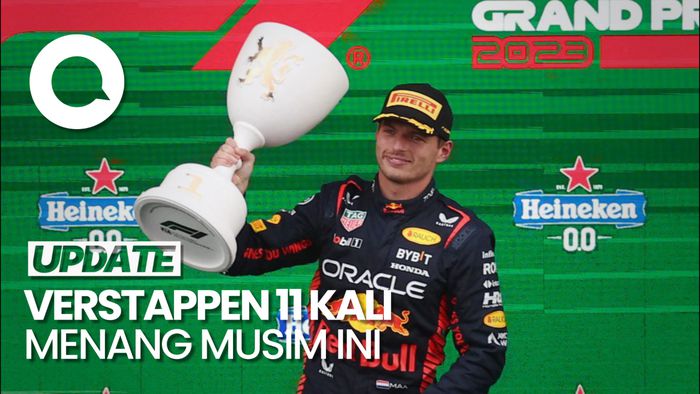 Kemenangan Kesembilan Beruntun Verstappen Samai Rekor Vettel