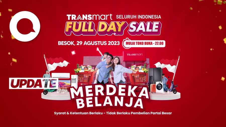 Pengumuman! Transmart Full Day Sale Datang Lagi, Diskon 50% + 20%!