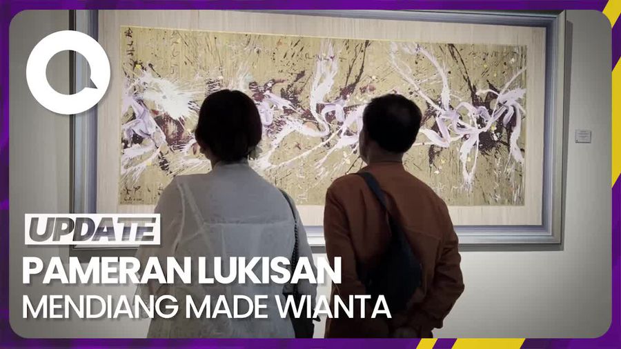 Menengok Lukisan Kaligrafi Berbisik Karya Made Wianta