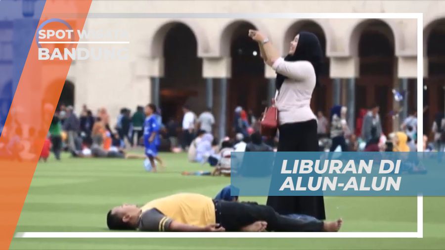 Mengisi Akhir Pekan, Libura Seru di Alun-alun Kota Kembang, Bandung