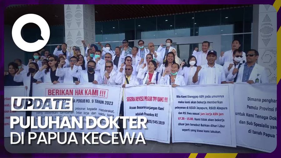 Puluhan Dokter di Papua Demo, TPP Tidak Sesuai dengan Beban Kerja