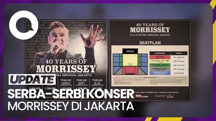 Lebih dari 6 Ribu Tiket untuk Konser Morrissey di Jakarta