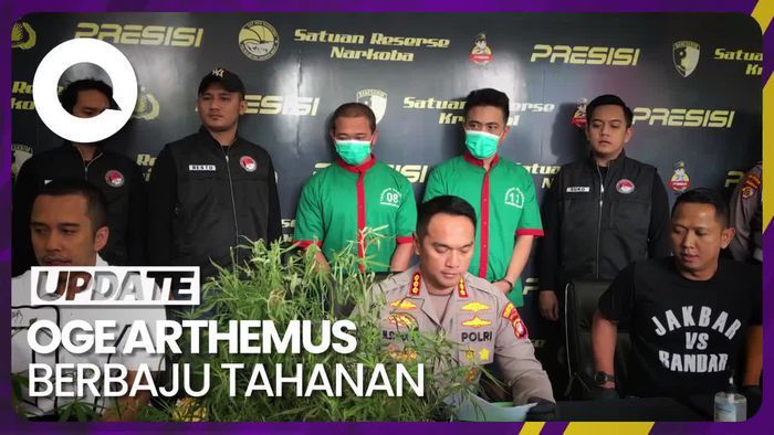 Penampakan Oge Arthemus Berbaju Tahanan Terkait Kasus Narkoba
