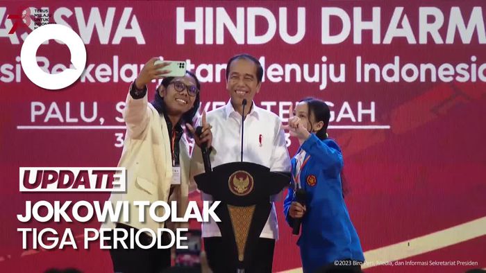 Jokowi Jawab Permintaan Mahasiswa Palu 3 Periode: Nggak Boleh