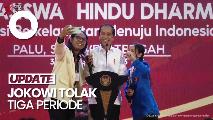 Jokowi Jawab Permintaan Mahasiswa Palu 3 Periode: Nggak Boleh