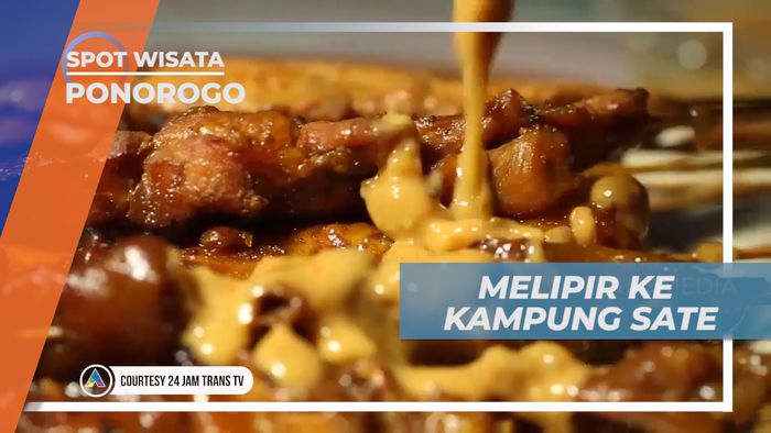 Lezatnya Kuliner Sate Ayam Dibalut Kuah Kacang yang di Giling Halus, Ponorogo