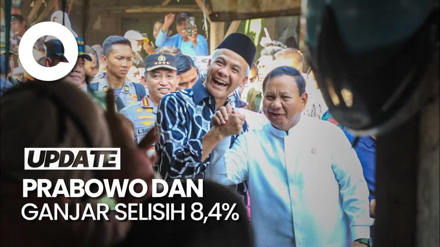 Head to Head Survei LSI Denny JA: Prabowo Ungguli Ganjar