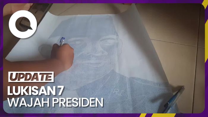 Pemuda Pati Lukis 7 Wajah Presiden dengan Nama Desa di Indonesia