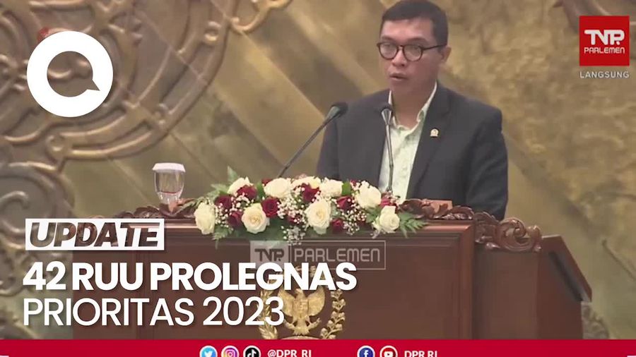 Rapur DPR RI Tetapkan 42 RUU Masuk Prolegnas Prioritas 2023, Ini Daftarnya