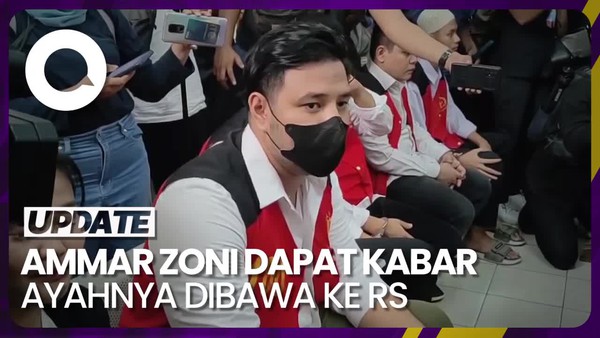 Di Balik Wajah Cemas dan Tegang Ammar Zoni Saat Sidang Tuntutan