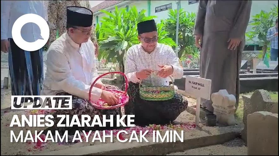 Anies Ziarah ke Makam Ayah Cak Imin di Tengah Kabar Duet di Pilpres 2024
