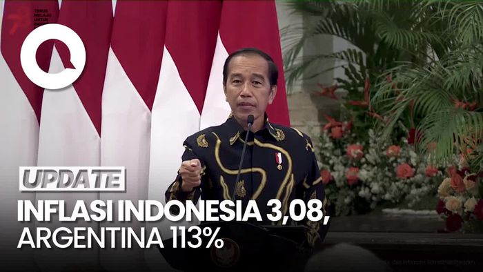 Jokowi Pamer Inflasi RI Terkendali, Bandingkan dengan Argentina hingga AS