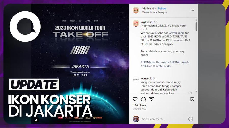 iKON Gelar Konser di Jakarta pada 19 November 2023