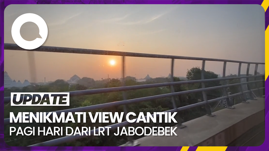 Naik LRT Jabodebek di Pagi Hari, Pemandangannya Menakjubkan!