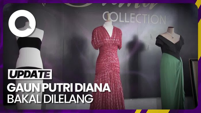 3 Model Gaun Putri Diana yang Bakal Dilelang