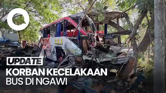 Update Korban Kecelakaan Bus di Ngawi: 3 Tewas, 14 Terluka