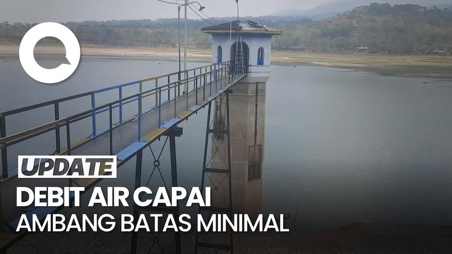 Bendungan Gunung Rowo Pati Mengalami Kekeringan, Debit Air Menipis