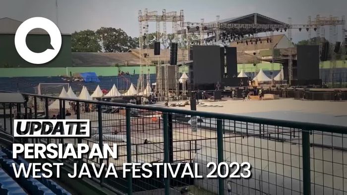 Panggung Konser WJF 2023 Sudah Tegak Berdiri