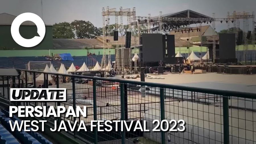 Panggung Konser WJF 2023 Sudah Tegak Berdiri