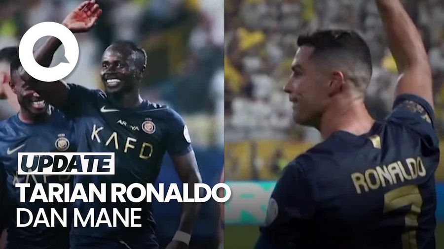 Asyiknya Ronaldo dan Mane Menari Tarian Tradisional Arab Saudi