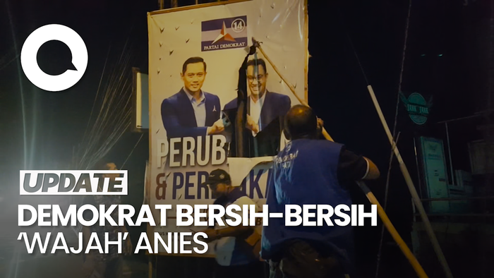 Ramai-ramai Copot Wajah Anies di Jalanan