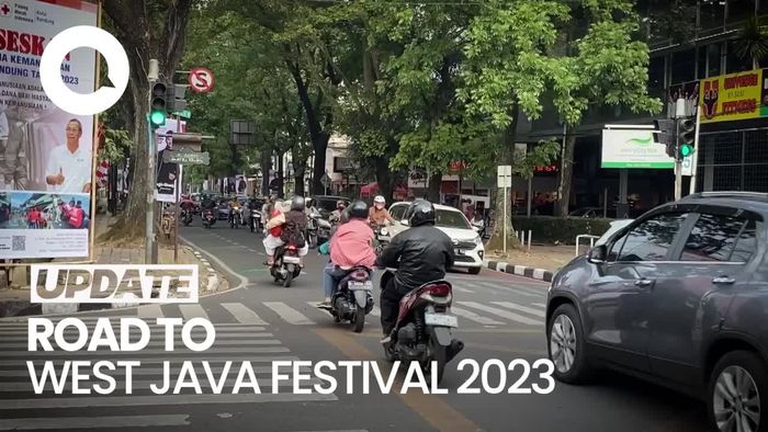 Situasi Luar Stadion Siliwangi Jelang West Java Festival 2023