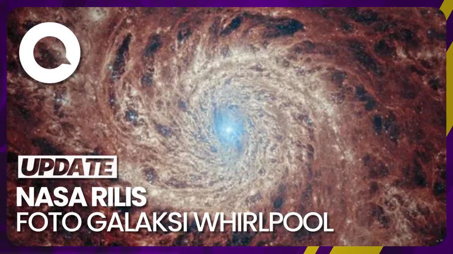 Teleskop James Webb Rilis Keindahan Galaksi Spiral M51