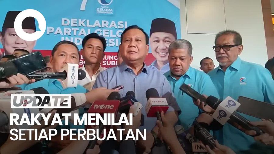 Prabowo Usai Ditinggal PKB: Demokrasi Itu Nggak Ada Lara-laraan
