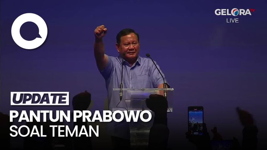 Prabowo Kasih Pantun: Dapat Teman Baru Jangan Lupakan yang Lama