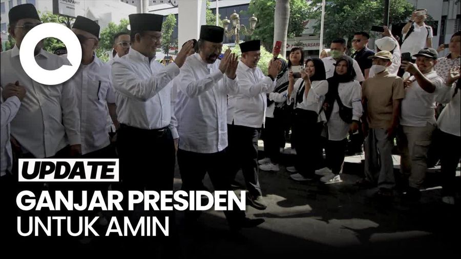Momen Anies-Cak Imin Diteriaki Ganjar Presiden Usai Deklarasi