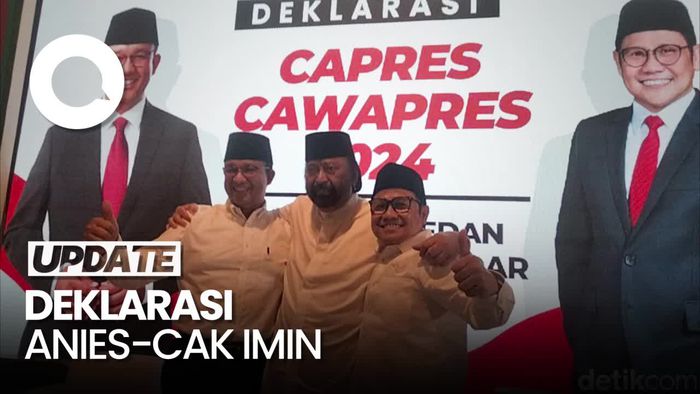 Gema Amin saat Surya Paloh Deklarasikan Anies-Cak Imin