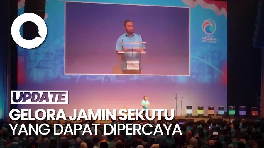Momen Partai Gelora Resmi Dukung Prabowo di Pilpres 2024