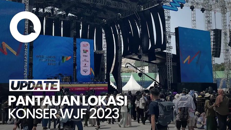 Penonton Mulai Datangi Lokasi Konser West Java Festival 2023