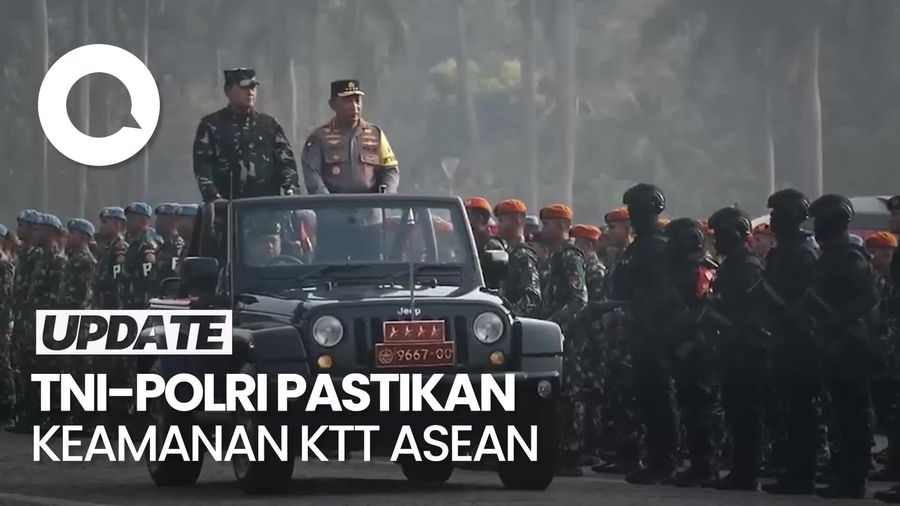 Penampakan Personel TNI-Polri Amankan Gelaran KTT ASEAN ke-43 