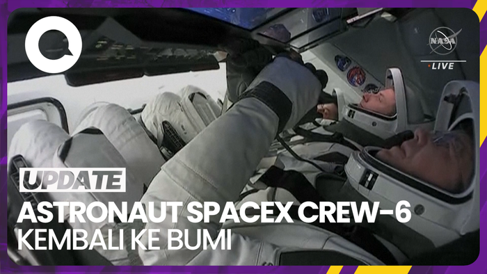  Jelang Kepulangan Empat Astronaut SpaceX Crew-6 ke Bumi
