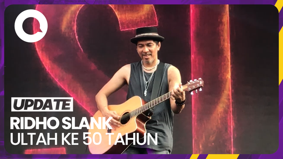 Momen Ridho Slank Dapat Kejutan Ultah di Panggung Synchronize 2023