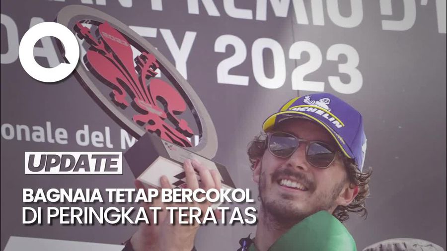 Bagnaia Pemuncak Klasemen MotoGP 2023 Meski Crash di Catalunya
