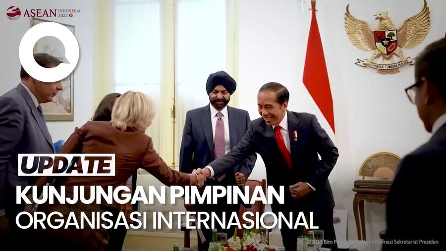 Momen Jokowi Bertemu Direktur IMF-Presiden Bank Dunia Jelang KTT ASEAN