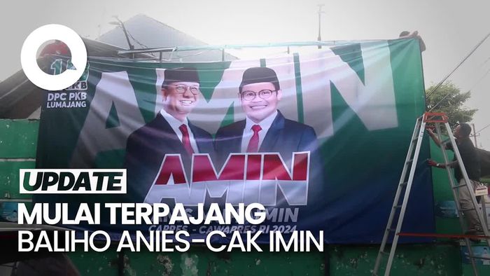 Baliho Anies-Cak Imin Mulai Terpampang di Kabupaten Lumajang