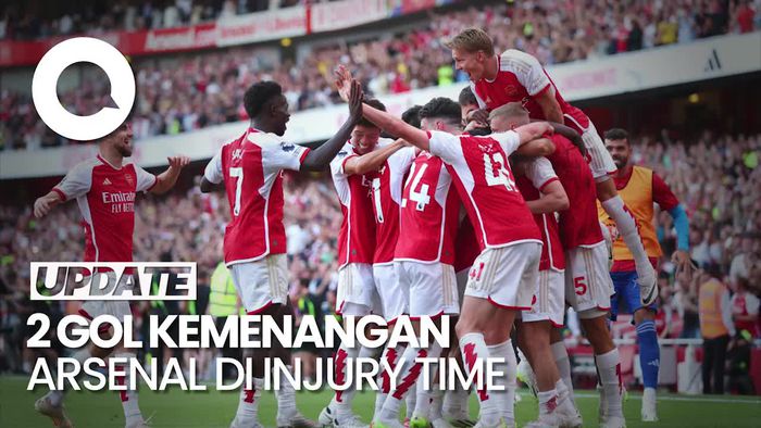 Arsenal Bungkam MU Berkat Gol Telat Declan Rice dan Jesus